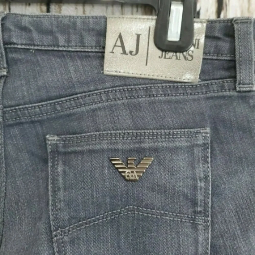 Armani Size 28 Blue Jeans Gray‎ Slim Skinny gray wash denim pants Casual Comfy